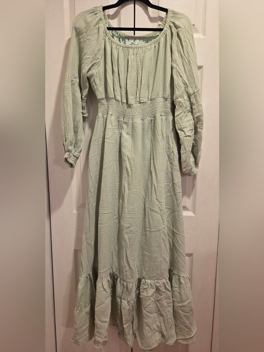 NWT Emme Mama Eliza Maternity and Nursing Dress in Morning Mist, XL - Picture 3 of 10